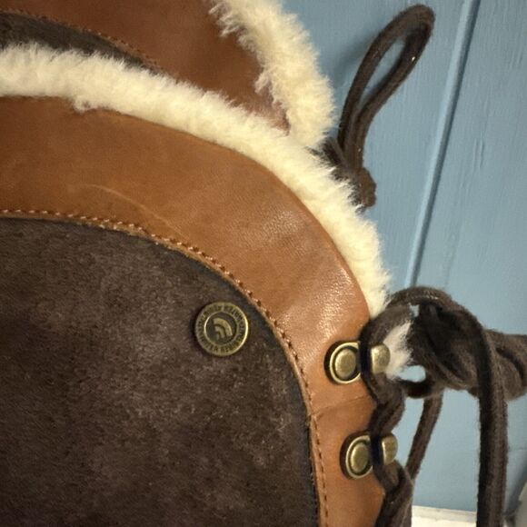 THE NORTH FACE PrimaLoft Brown SUEDE 200 GRAM INSULATED WATERPROOF BOOTS Size 9 - Picture 2 of 13